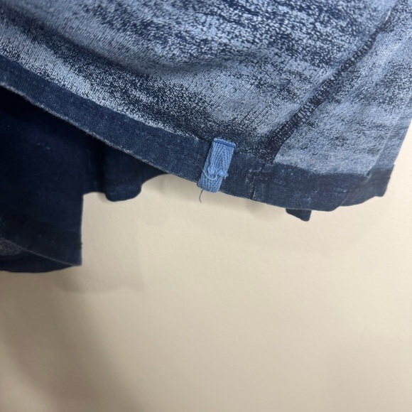 We the Free Denim Blue Floral Embroidered Long Sleeve Oversized Shirt Large - Picture 6 of 9